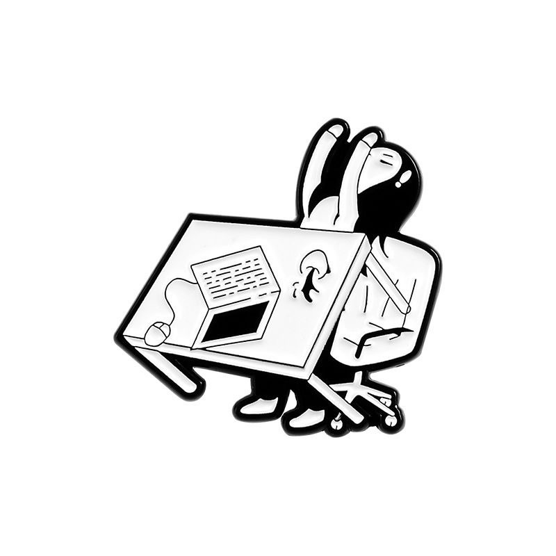 厭倦工作💼翻桌！好笑的可愛別針