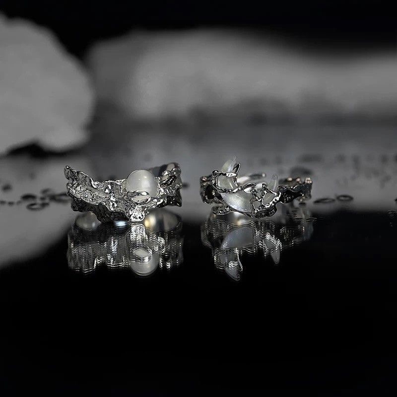 日月雲霧☁️超有設計感！開口戒