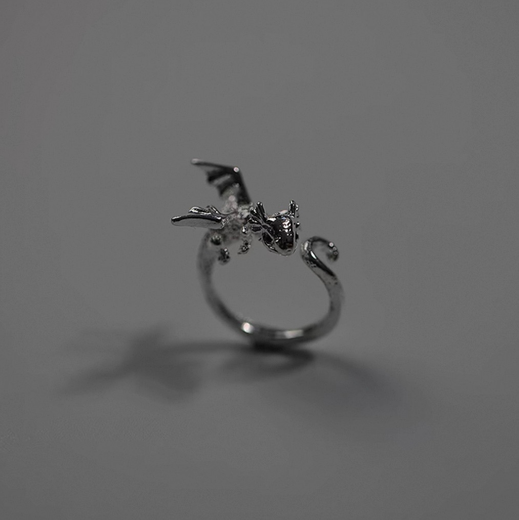 帥氣小龍開口戒！很像養一隻龍陪著你🥰