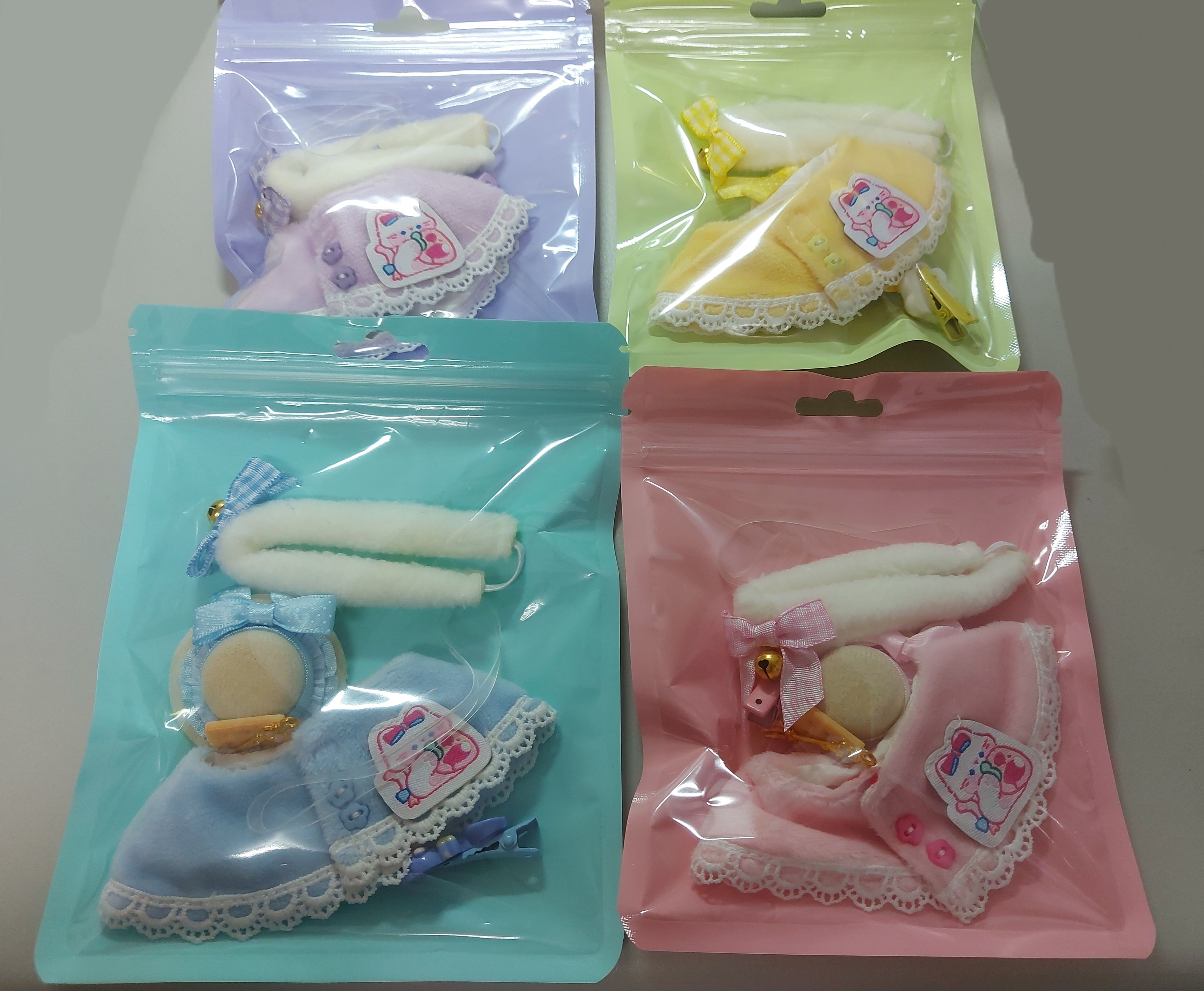 綺夢譚喵喵甜點四色10cm棉花娃衣（*）