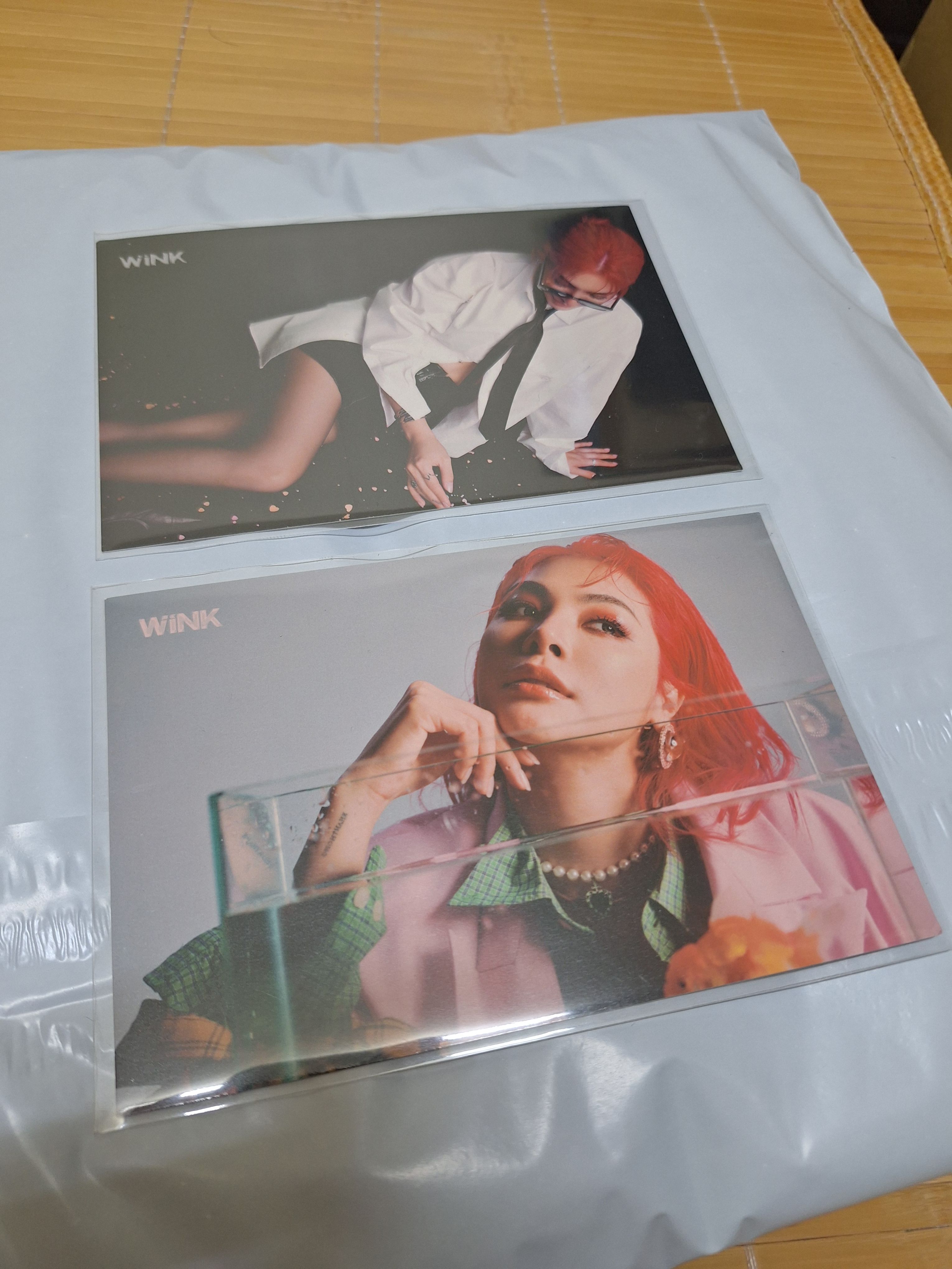 Faye wink 生日雜誌明信片（一組兩張）