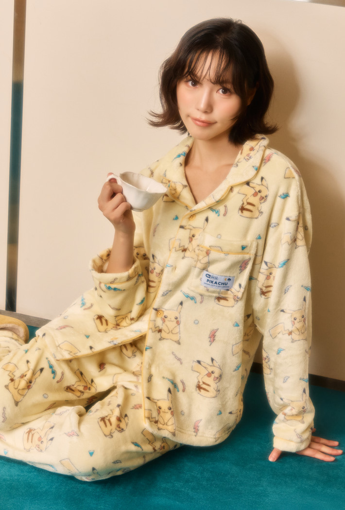 SPAO X 寶可夢珊瑚絨睡衣-預購（此系列也有兒童款）