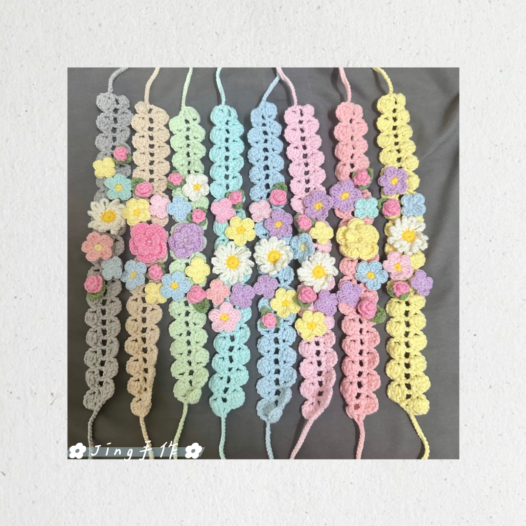 繁花款髮帶🌷