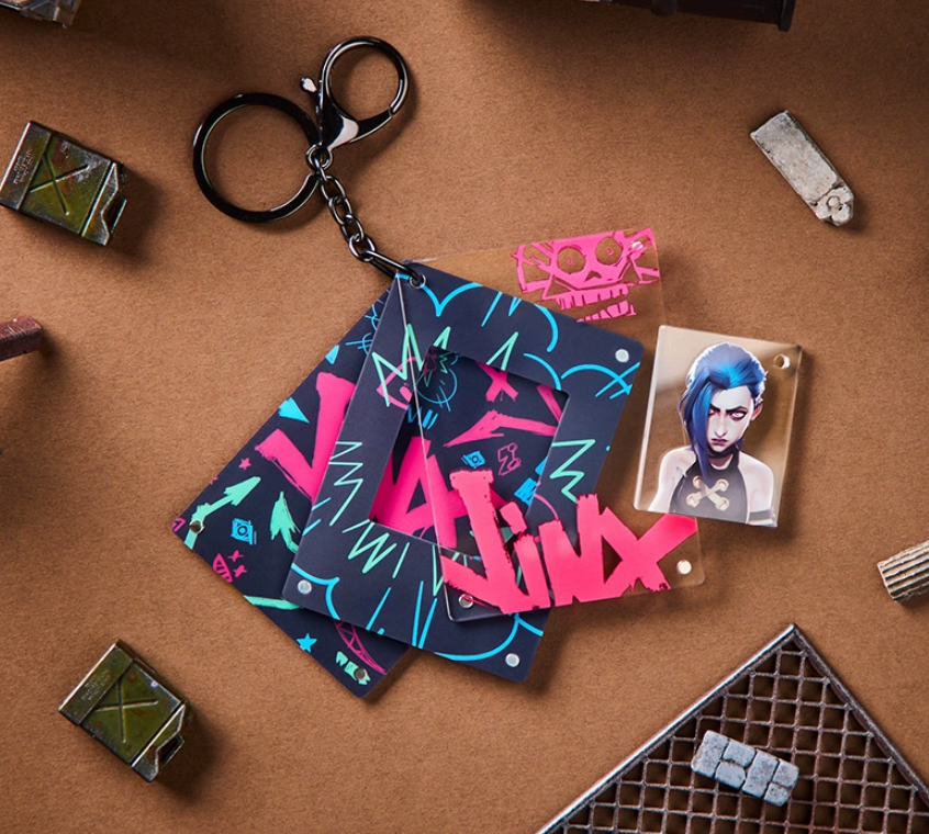 RIOT 英雄聯盟 奧術2 吉茵珂絲 吊飾 立牌-官方正品