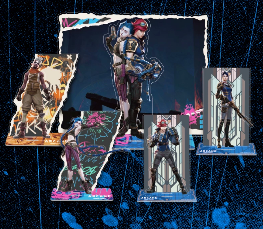 RIOT 英雄聯盟 奧術2 戰鬥場警 壓克力 立牌-官方正品