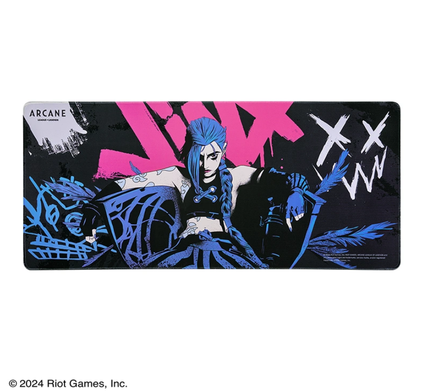 RIOT 英雄聯盟 奧術2 吉茵珂絲 滑鼠墊-官方正品