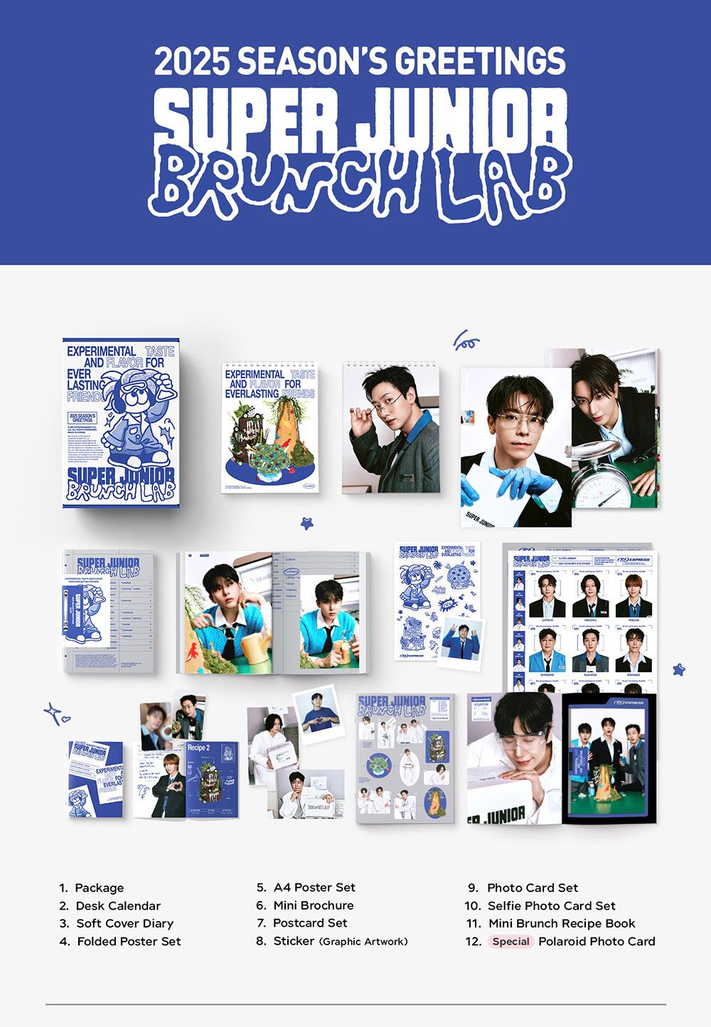 Super junior 2025 年曆拆售（3特典通路）