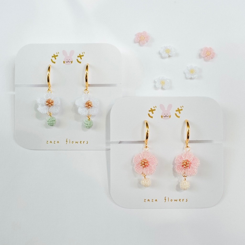 燃燒的思念｜雪花蔓耳夾