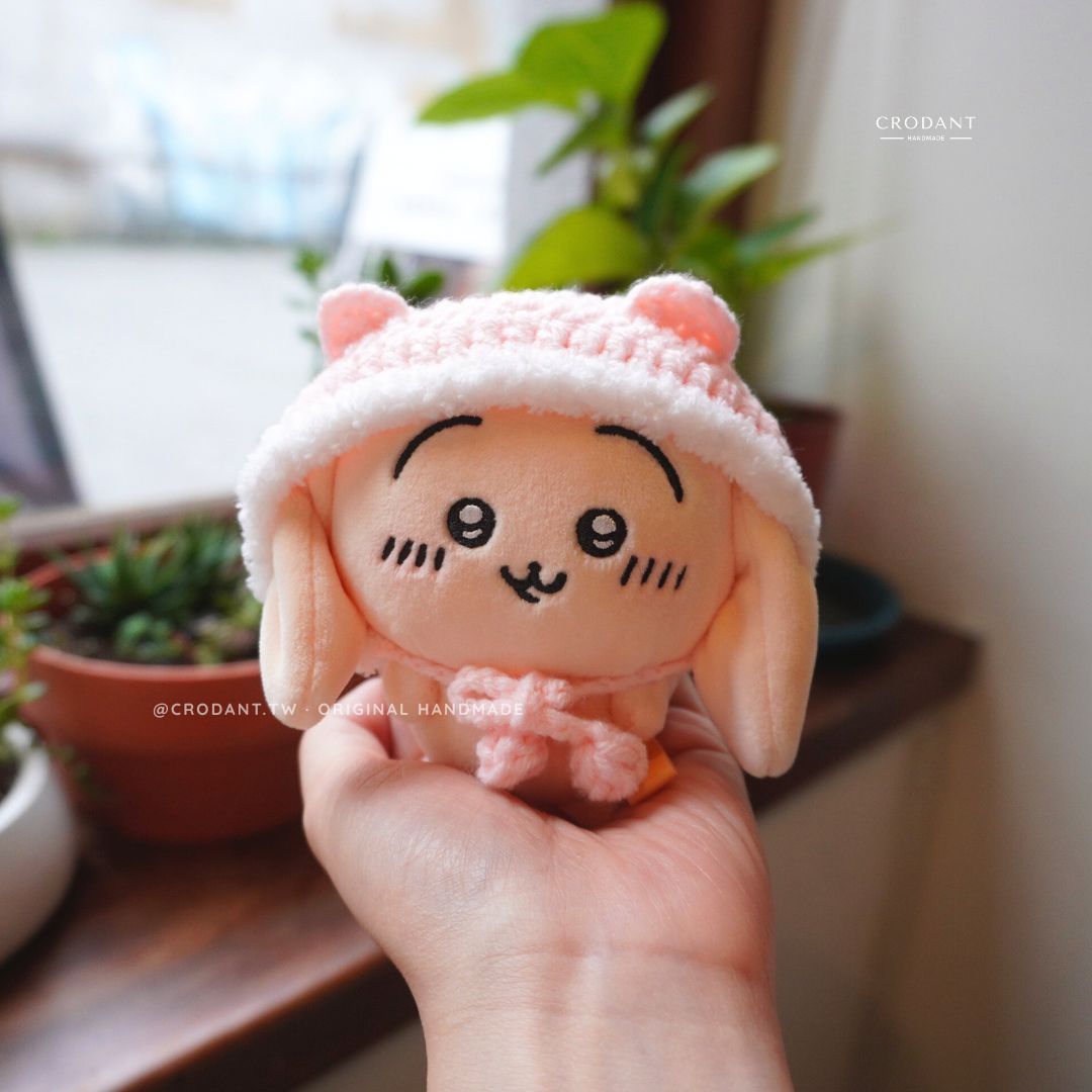 小熊帽-橙粉（含頭套*1）