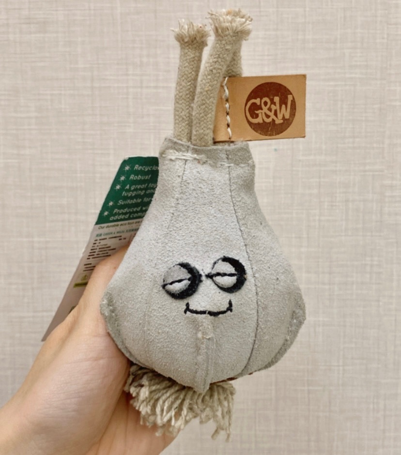 英國 G＆W 天然黃麻啃咬玩具【大蒜】