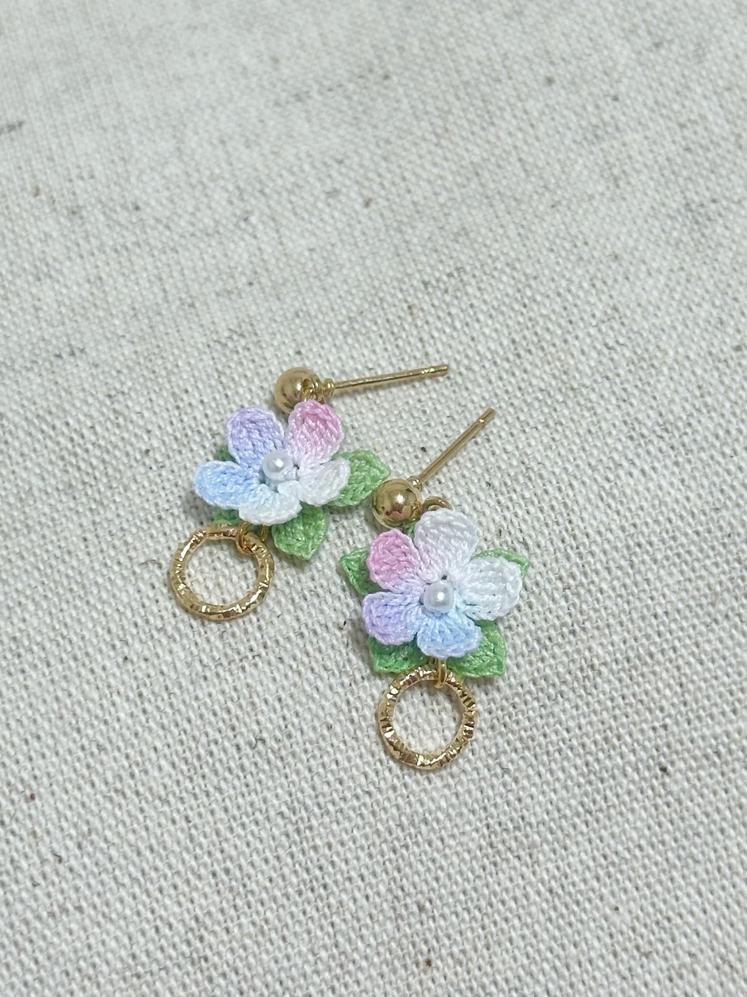 繽紛小花耳環