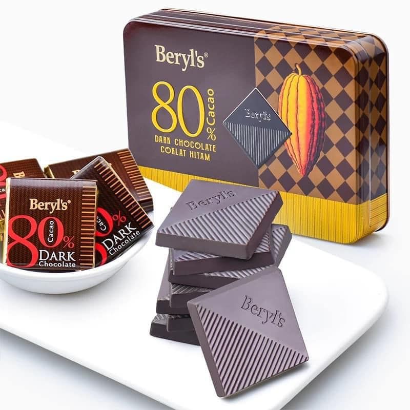 馬來西亞 Beryl’s 80%可可含量黑巧克力 鐵盒裝