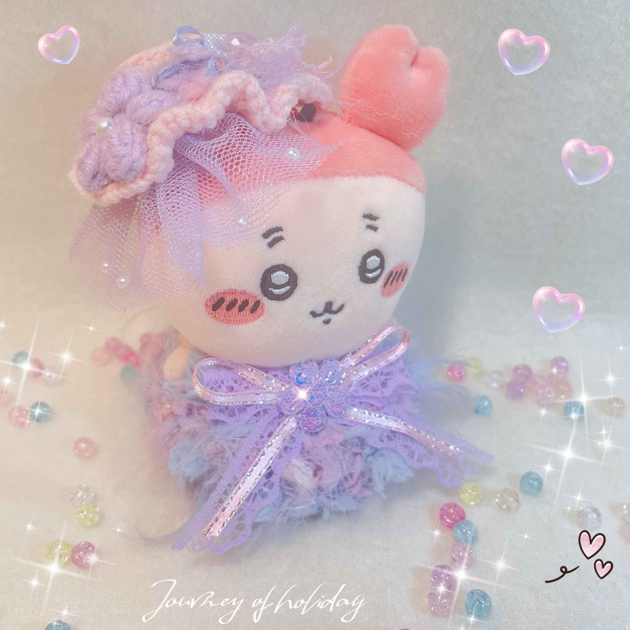 紫粉花裳套組（適小腳款）