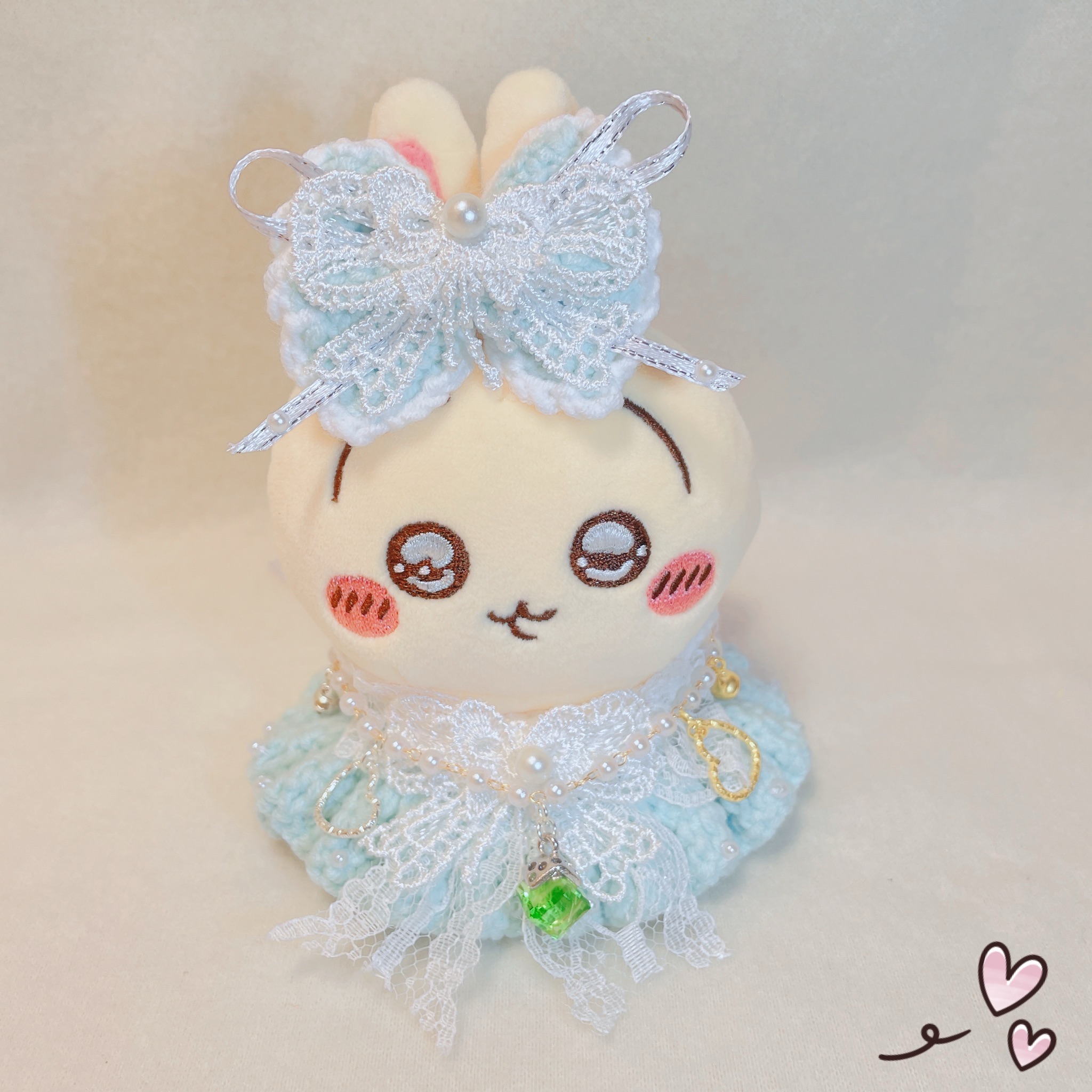 綠晶綴飾娃衣套組（適小腳款）