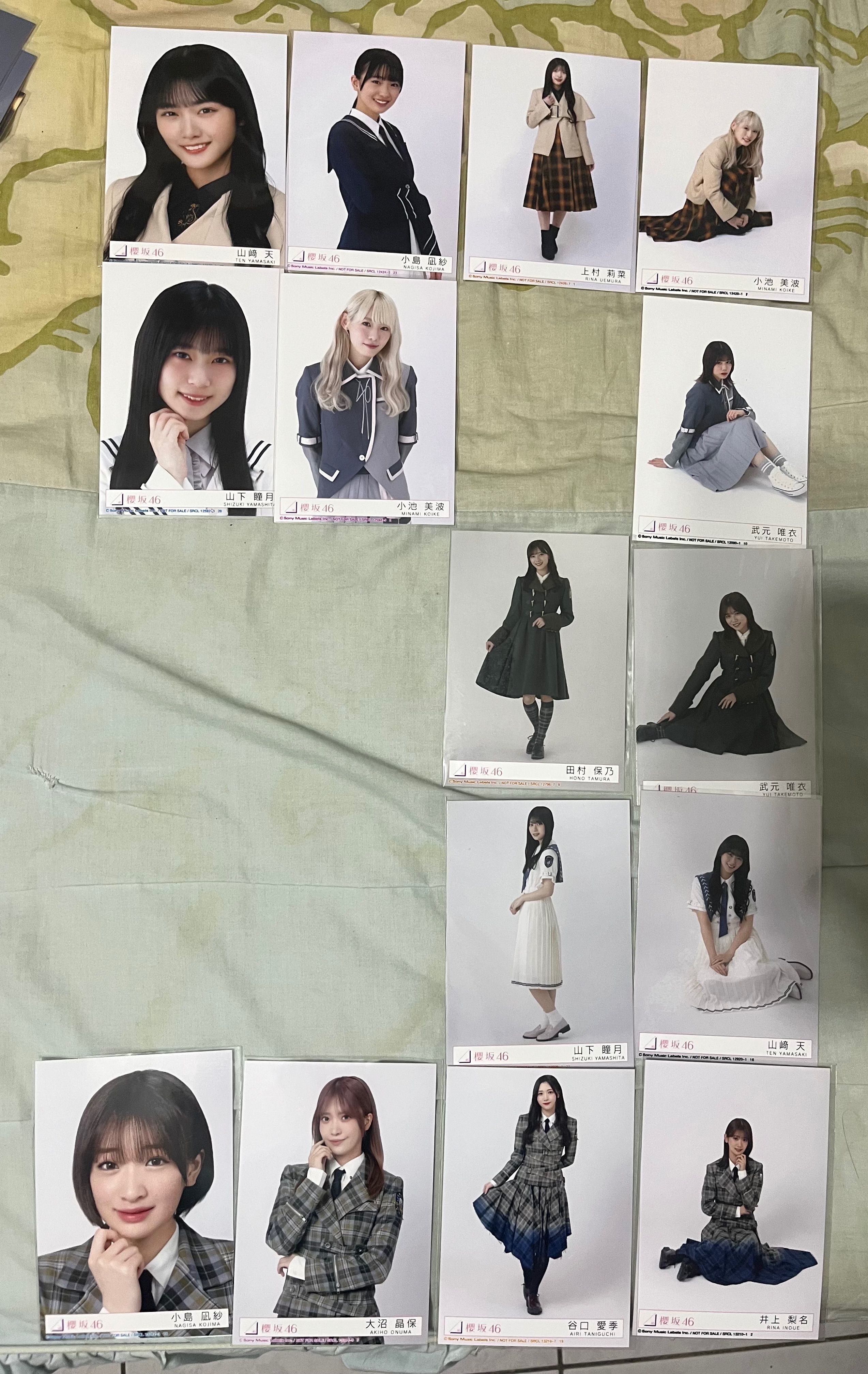 櫻坂 內封生寫 5 6 8-10單