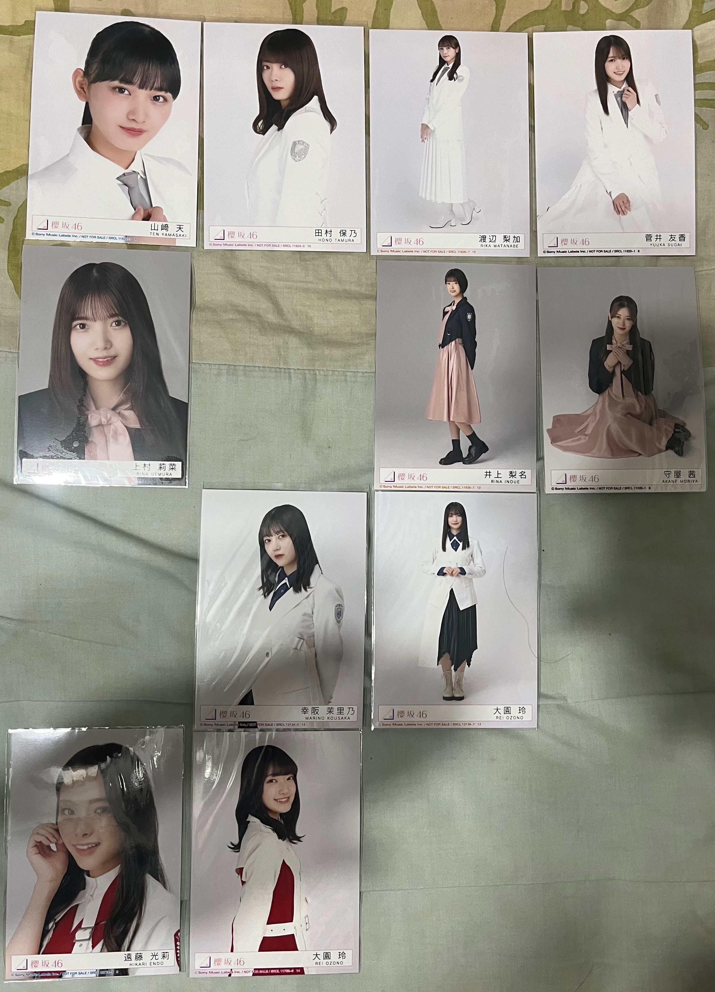 櫻坂內封 1～3單 散張