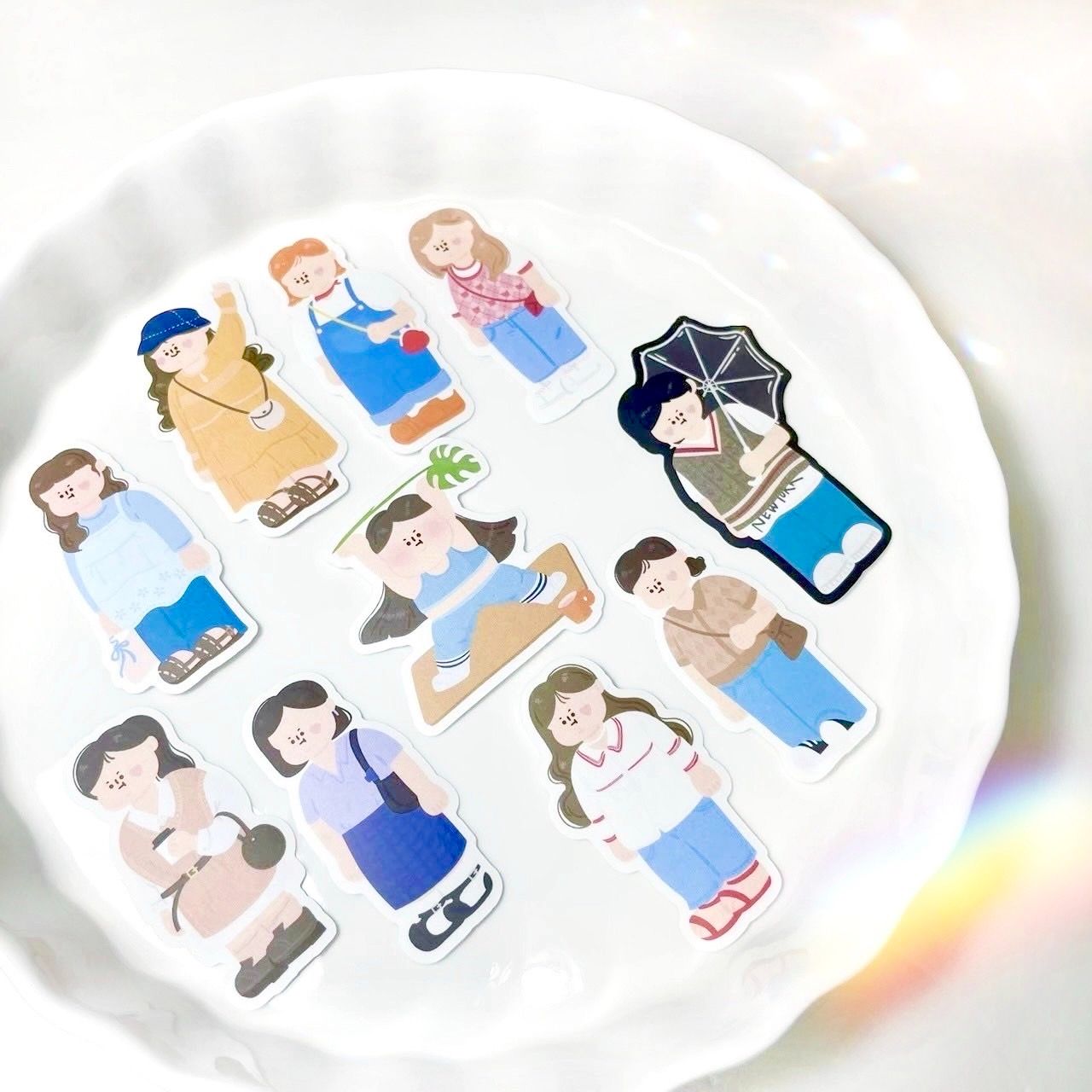 一顆包子♬ 包子日常 霧面貼紙包 （10入）