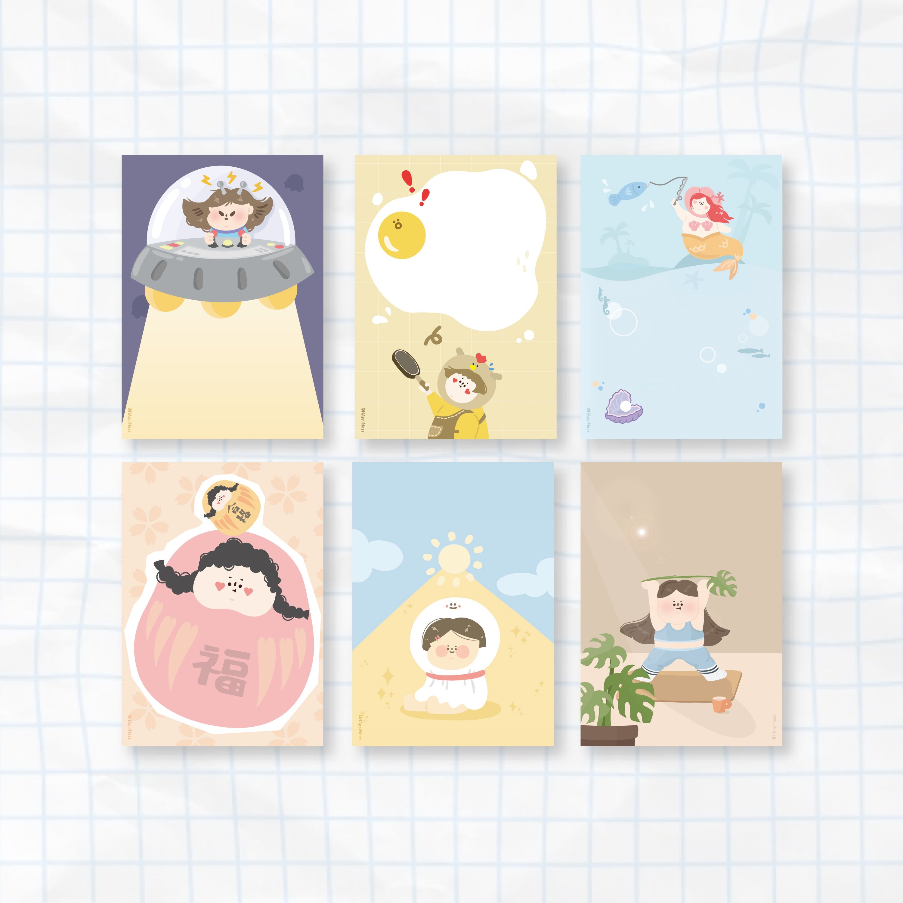 一顆包子♬ 插畫卡片明信片大全 （共23款）