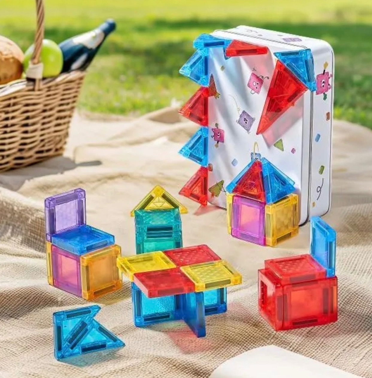 迷你口袋磁力片 56pcs 鐵盒組