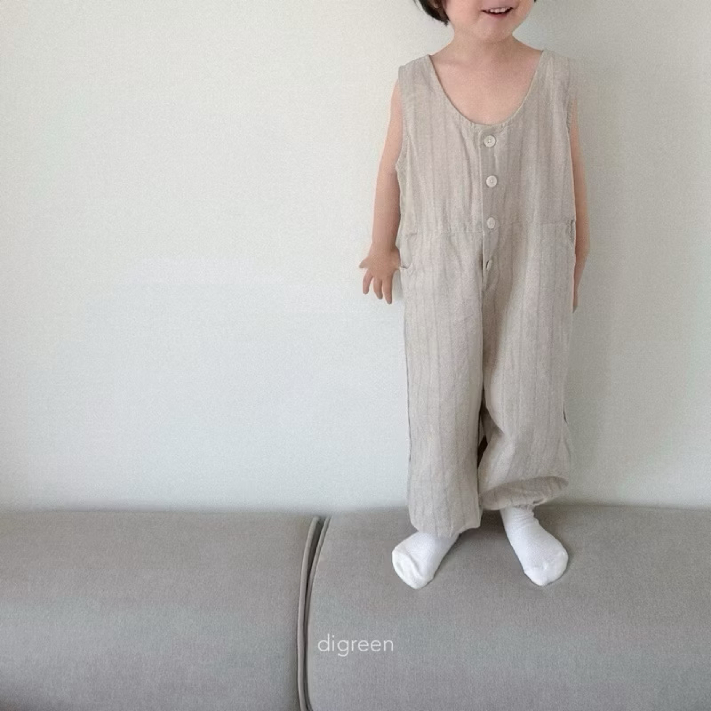 🇰🇷正韓現貨｜24H快速出貨｜digreen 無袖連身工作褲 85-90cm