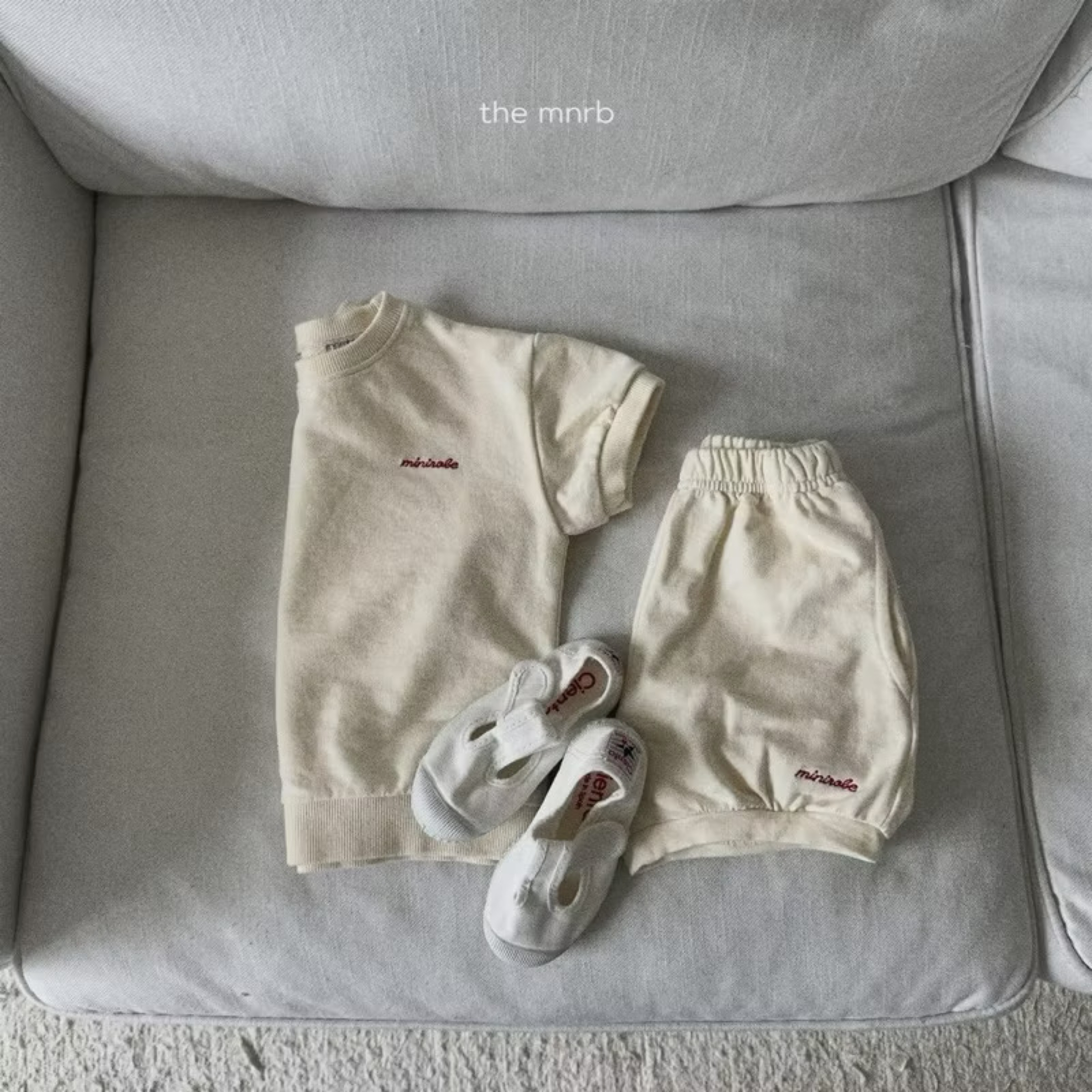 🇰🇷正韓現貨｜24H快速出貨｜minirobe 湯姆短袖套裝（80-100cm）