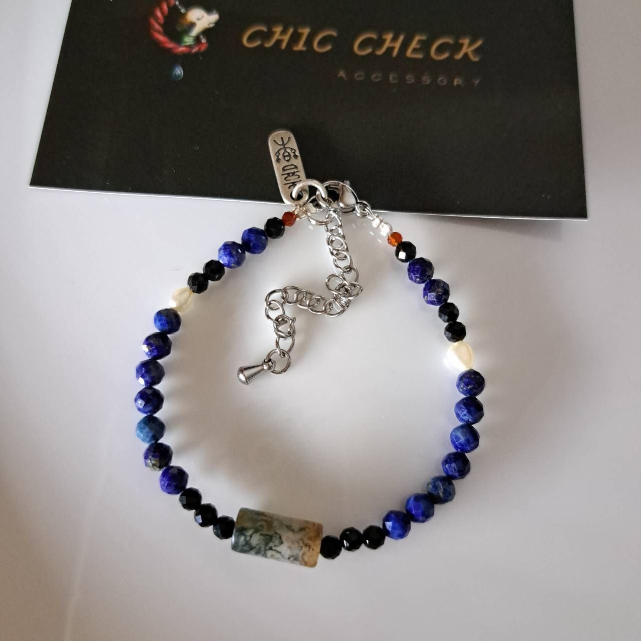 🌙📿 月老紅線查查低調歐美風｜青金石 × 新疆老玉 × 純銀墜飾｜沉穩氣場手鍊／項鍊｜台灣手作能量飾品  💬 SE