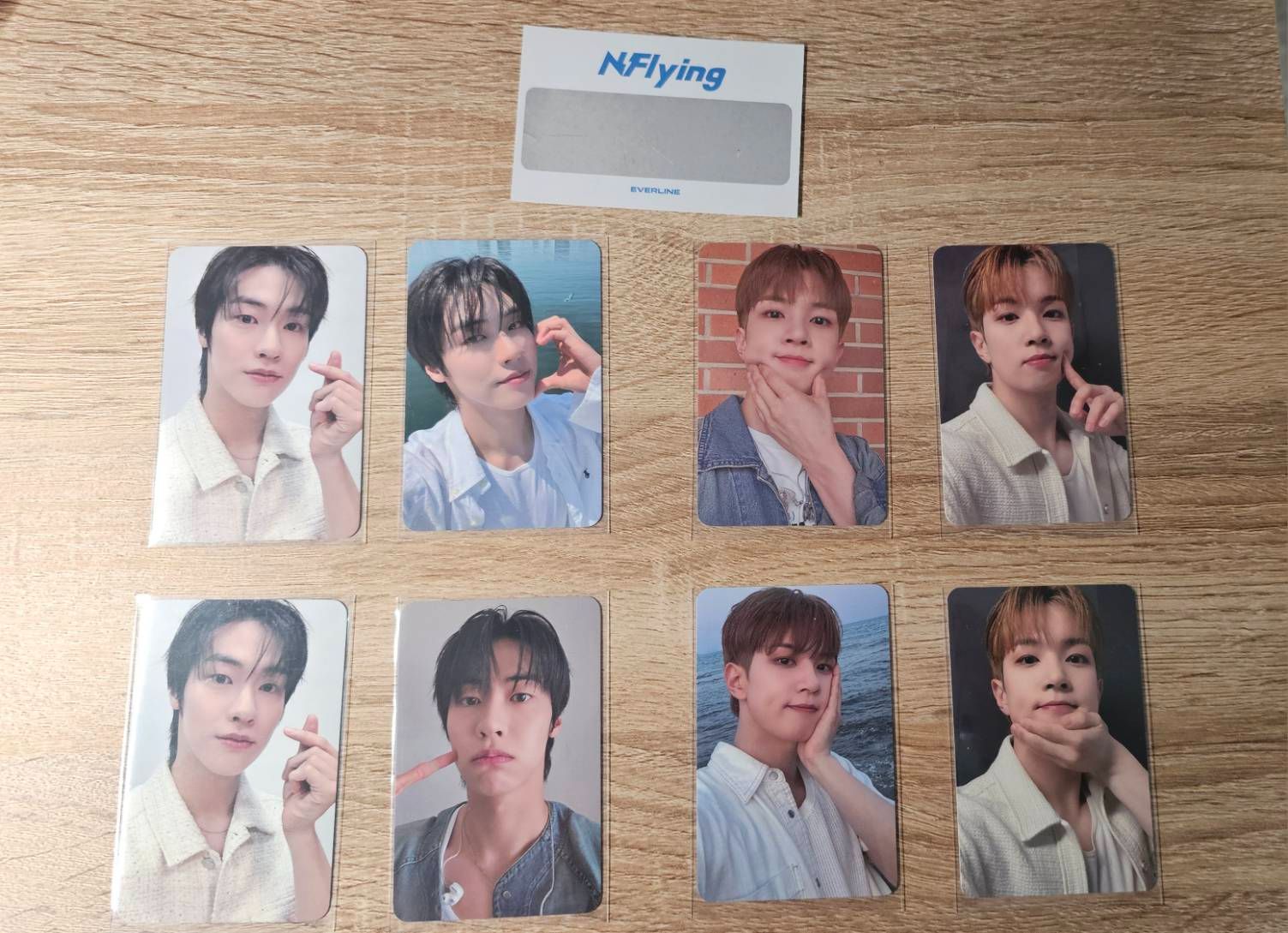 everline線下/線上特典卡承協2小卡+語錄卡2張/會勝2小卡+語錄卡2張