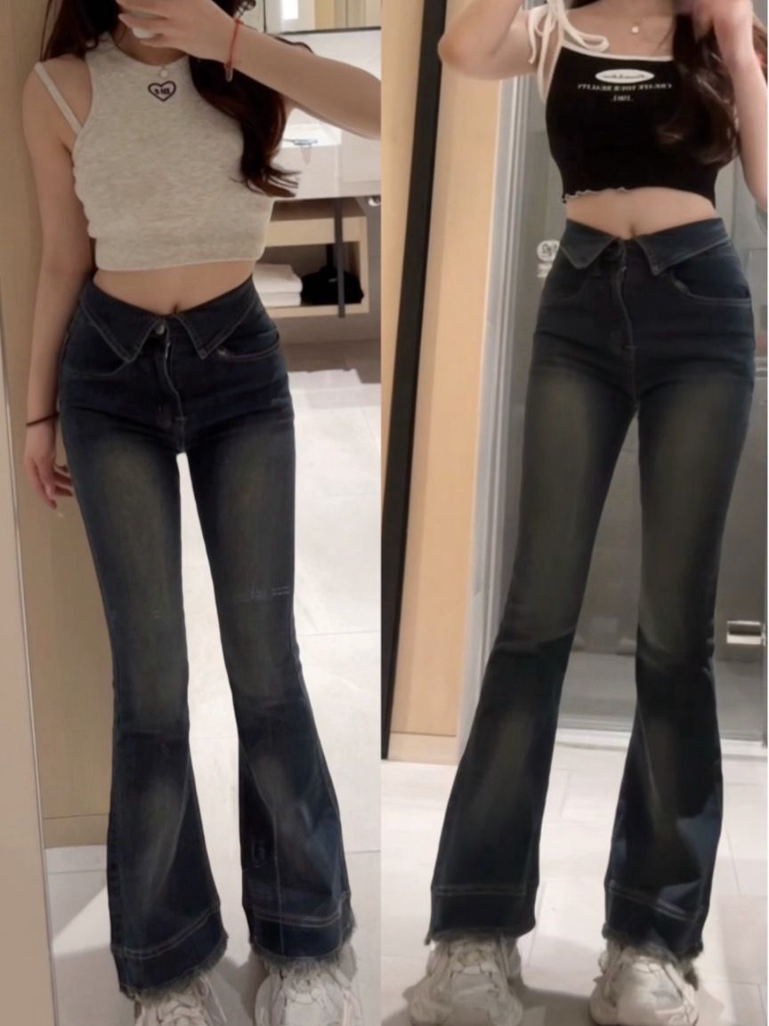 必拿復古翻邊牛仔褲（小個子款/正常款）