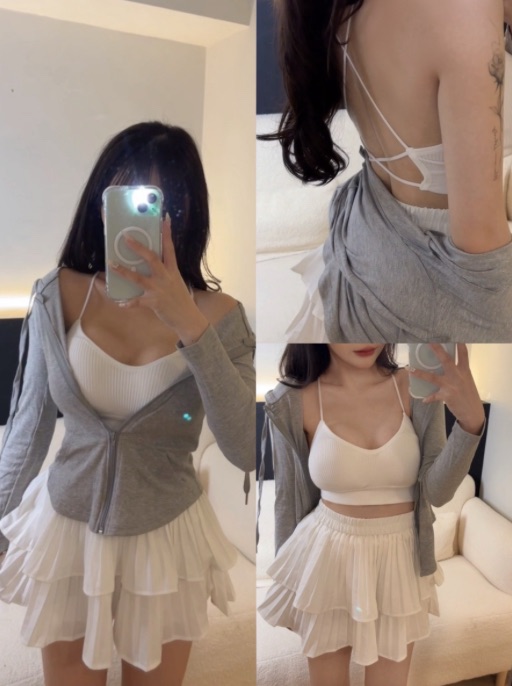 巨顯身材三件套裝（有胸墊）