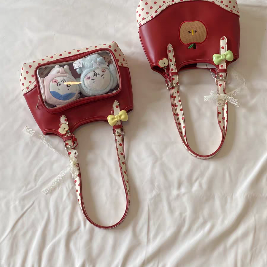 85.蘋果果醬-小眾多巴胺蘋果刺繡包（此款須等較久）