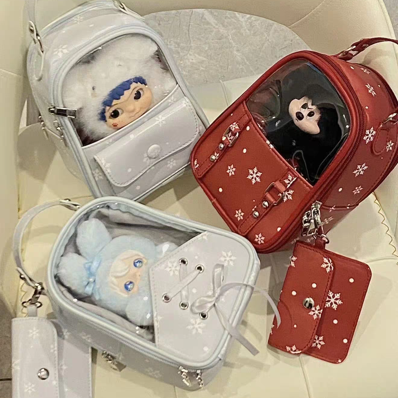 （新品）172.冬日雪花-10~15cm小食量娃包3款