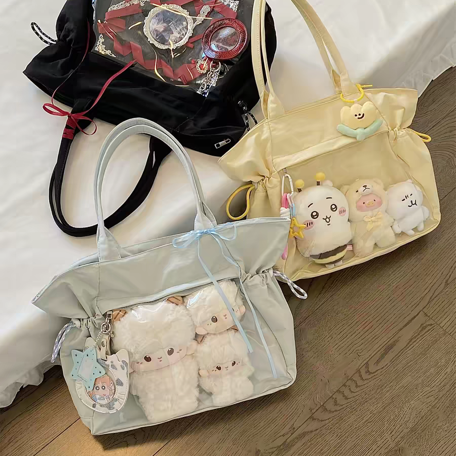 （新品）174.綿綿午後-大容量托特痛包20cm娃用3色