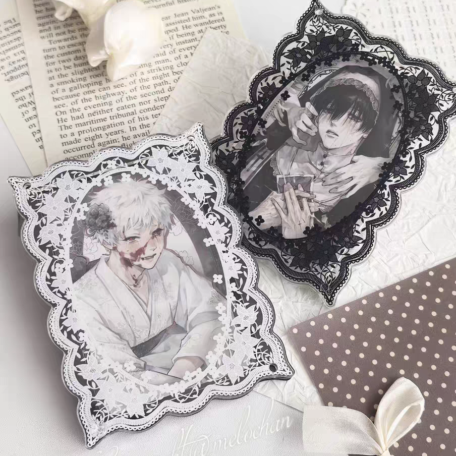 （新品）190.古董蕾絲-夢幻典雅壓克力卡套3吋適用2色