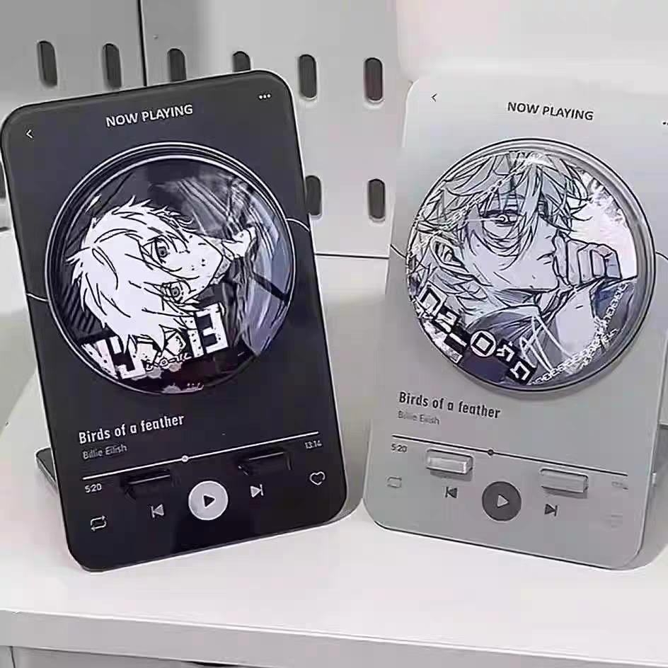 （新品）200.播音社-旋轉徽章桌面立架2色