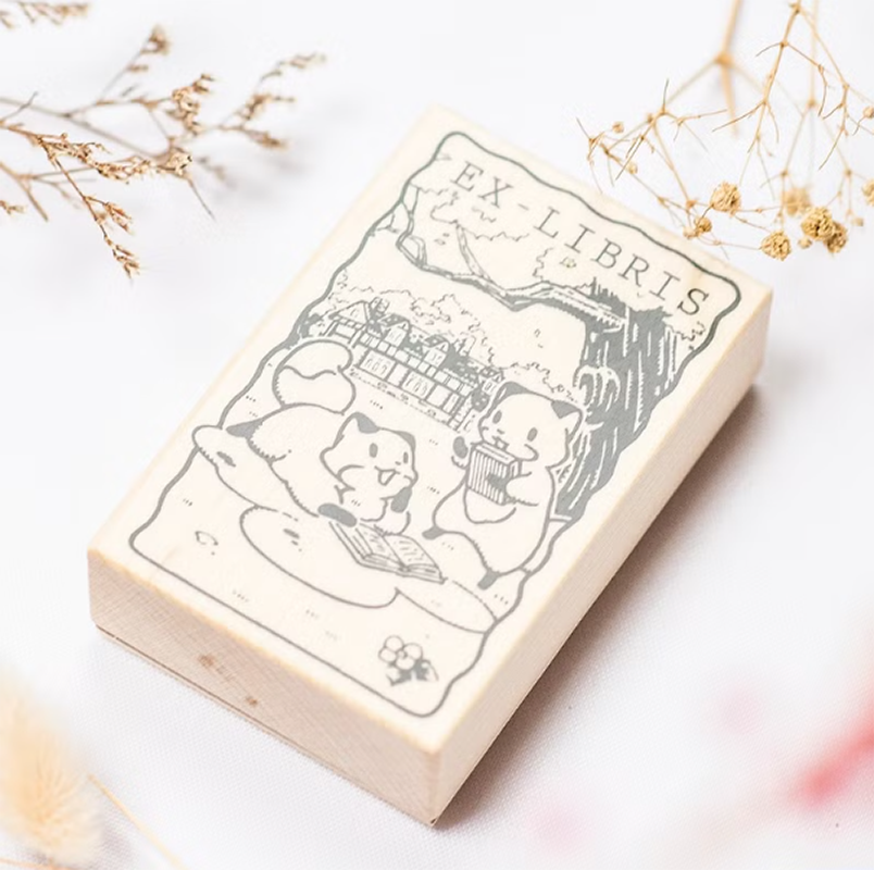 草皮|楓木藏書票印章