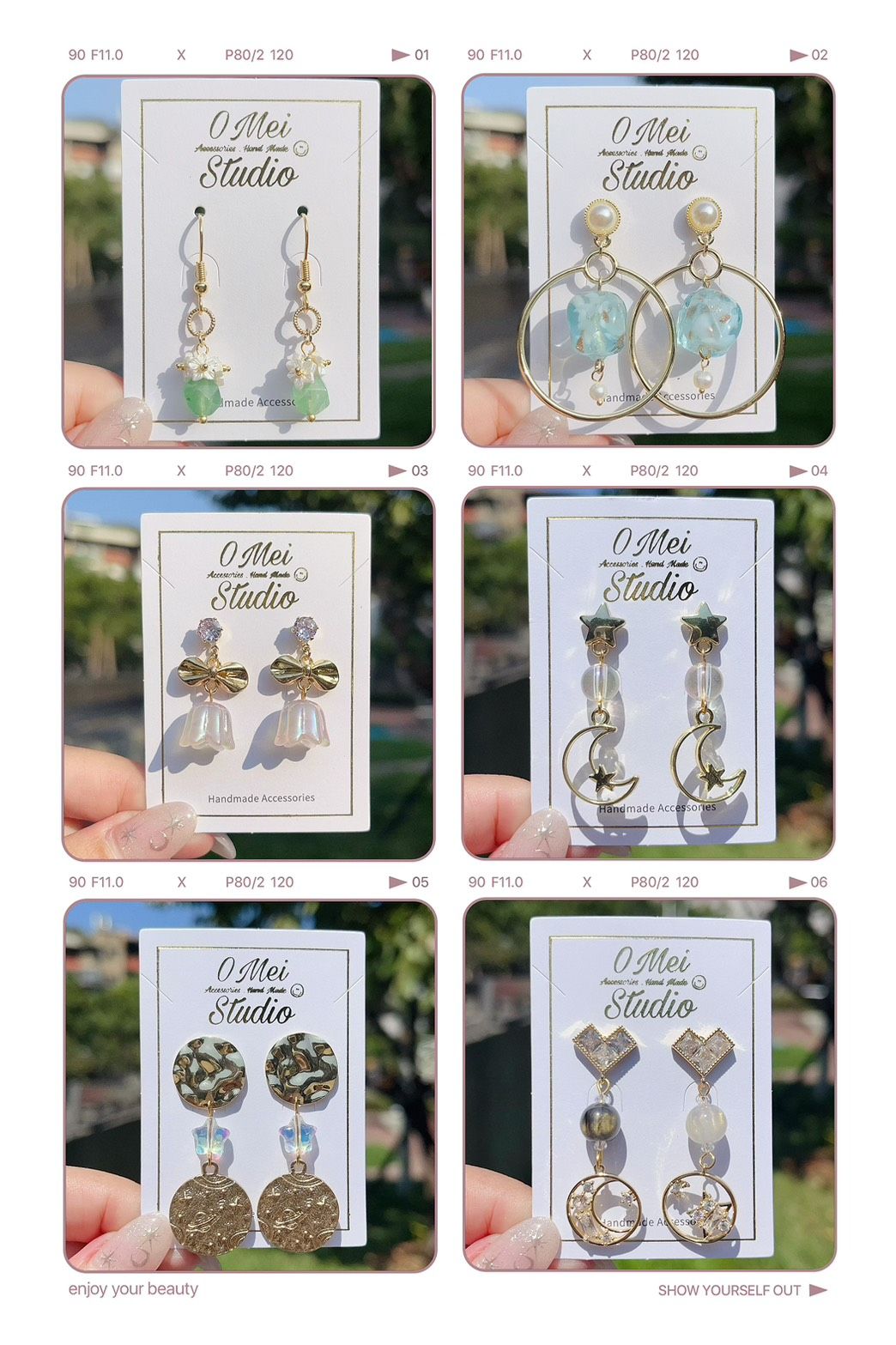 手作耳環-2025.10-1 新品 -點進來看細項