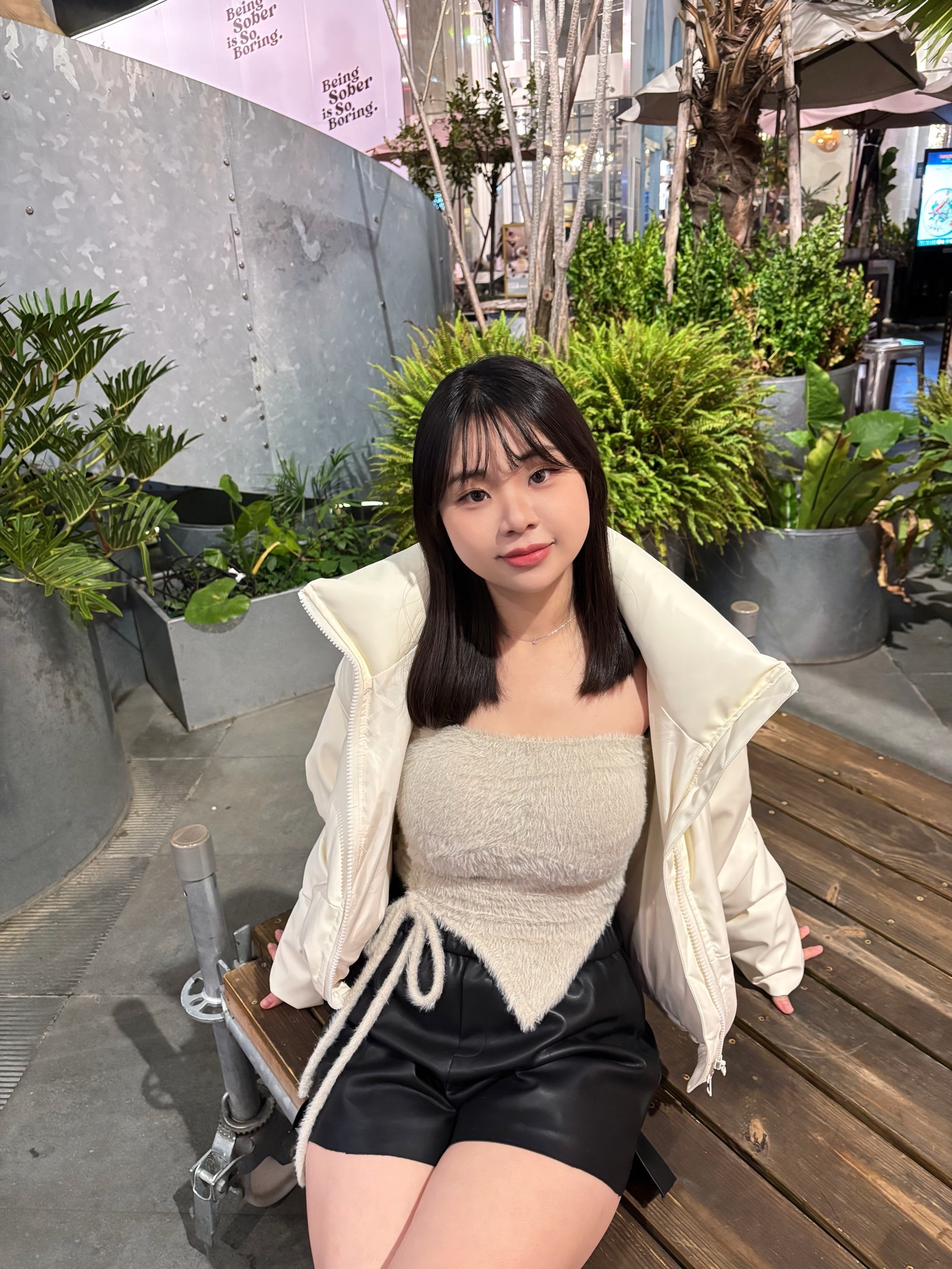 𝑼𝑼.𝒅𝒓𝒆𝒔𝒔 水貂毛側抓皺綁帶平口上衣