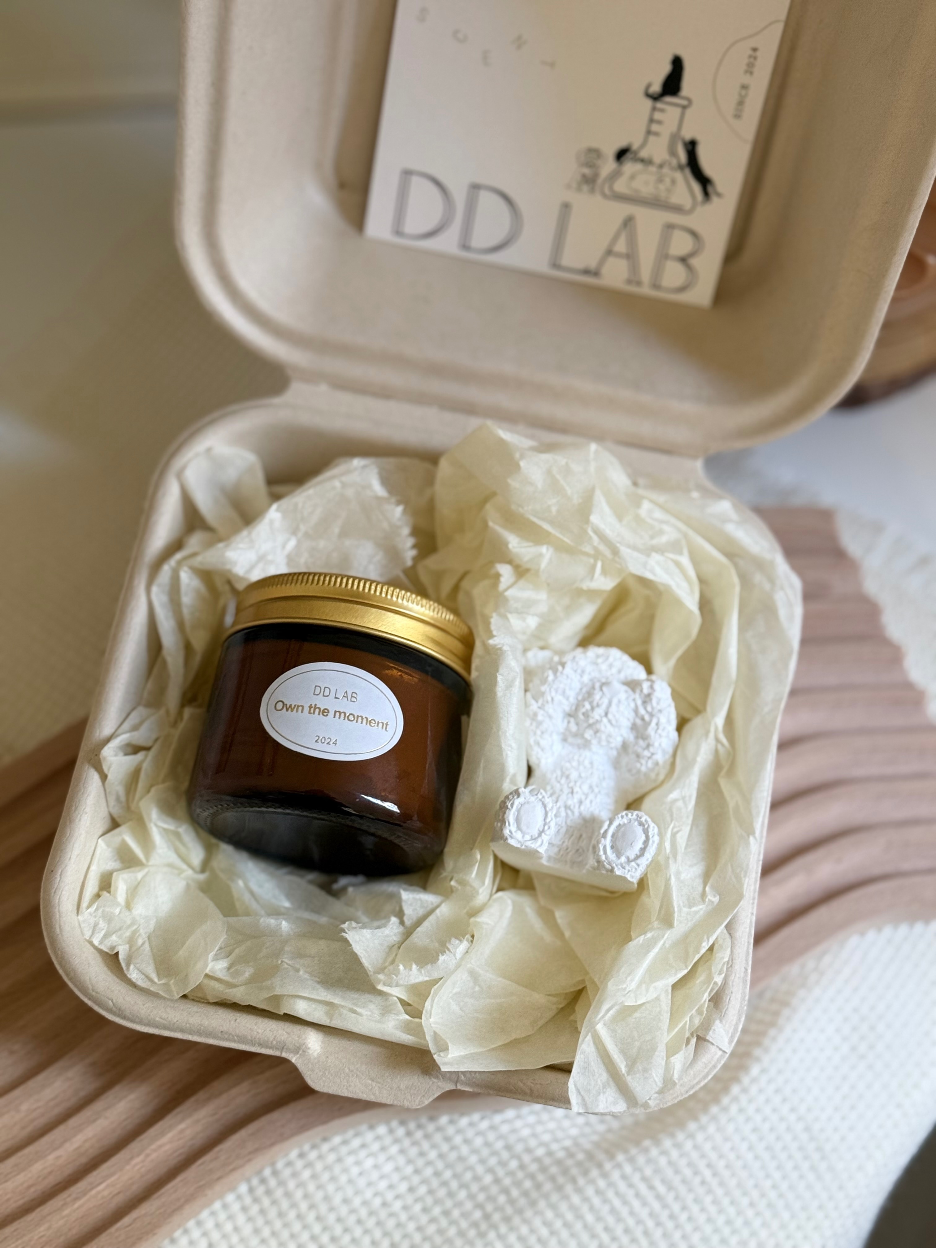 生日禮物  獨家香氛蠟燭 贈熊熊擴香石