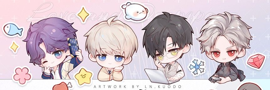 【壓克力夾子｜恋と深空❤︎咖啡廳系列（全4款）】