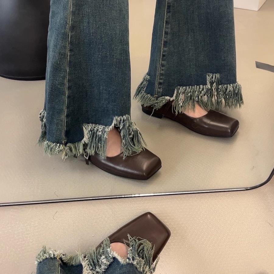 法式方頭瑪莉珍鞋