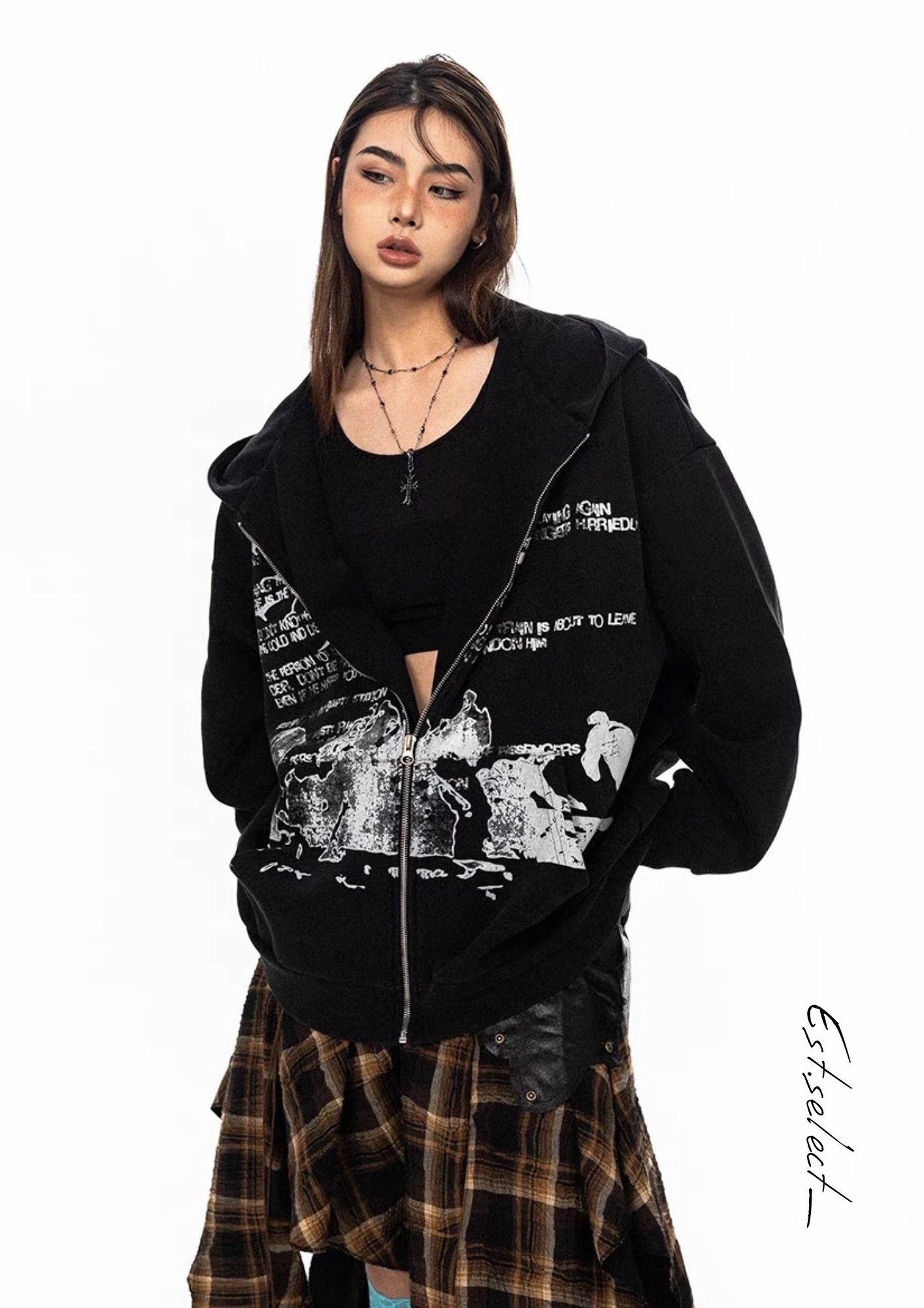 美式大圖連帽外套