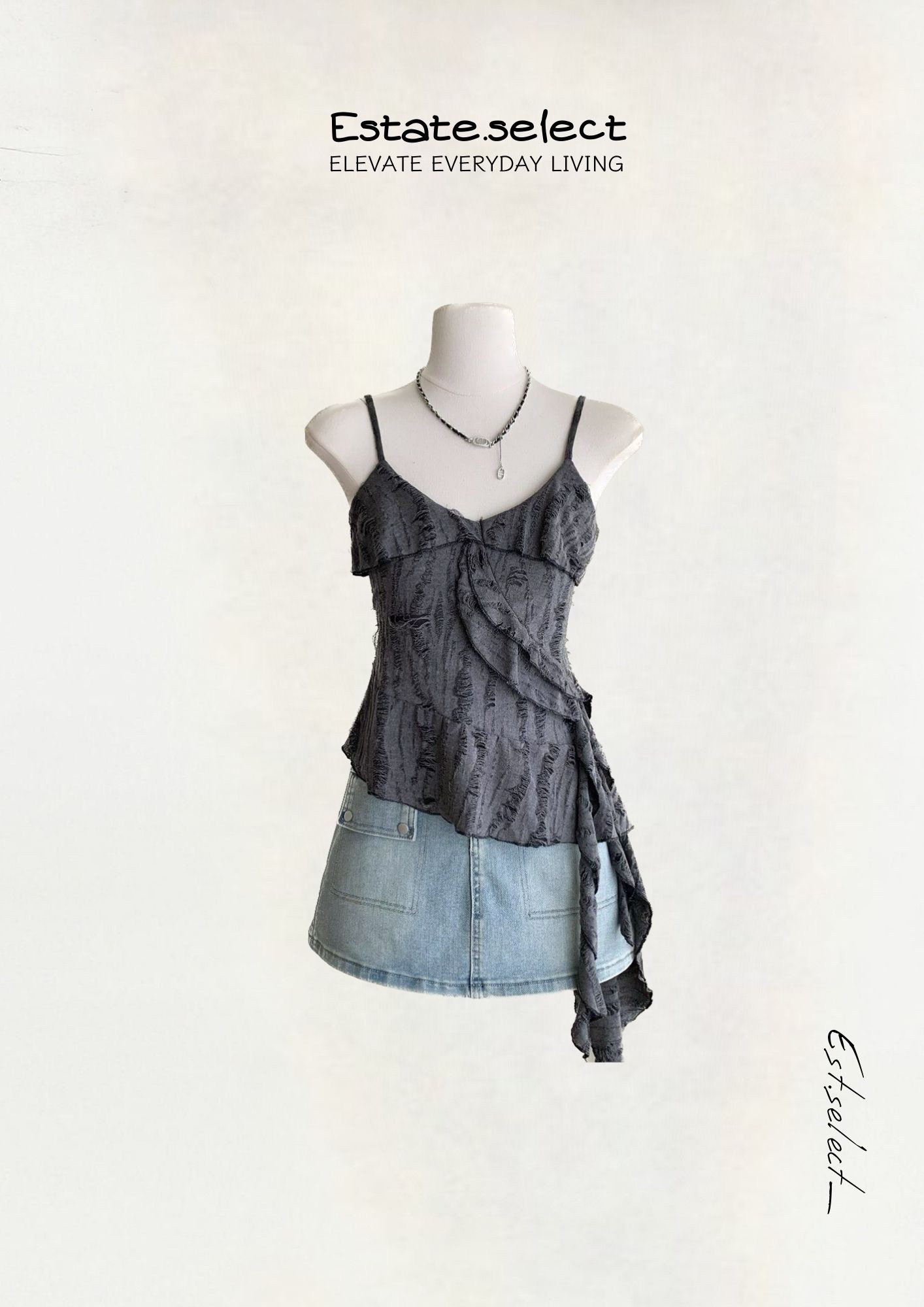 廢土風細肩上衣