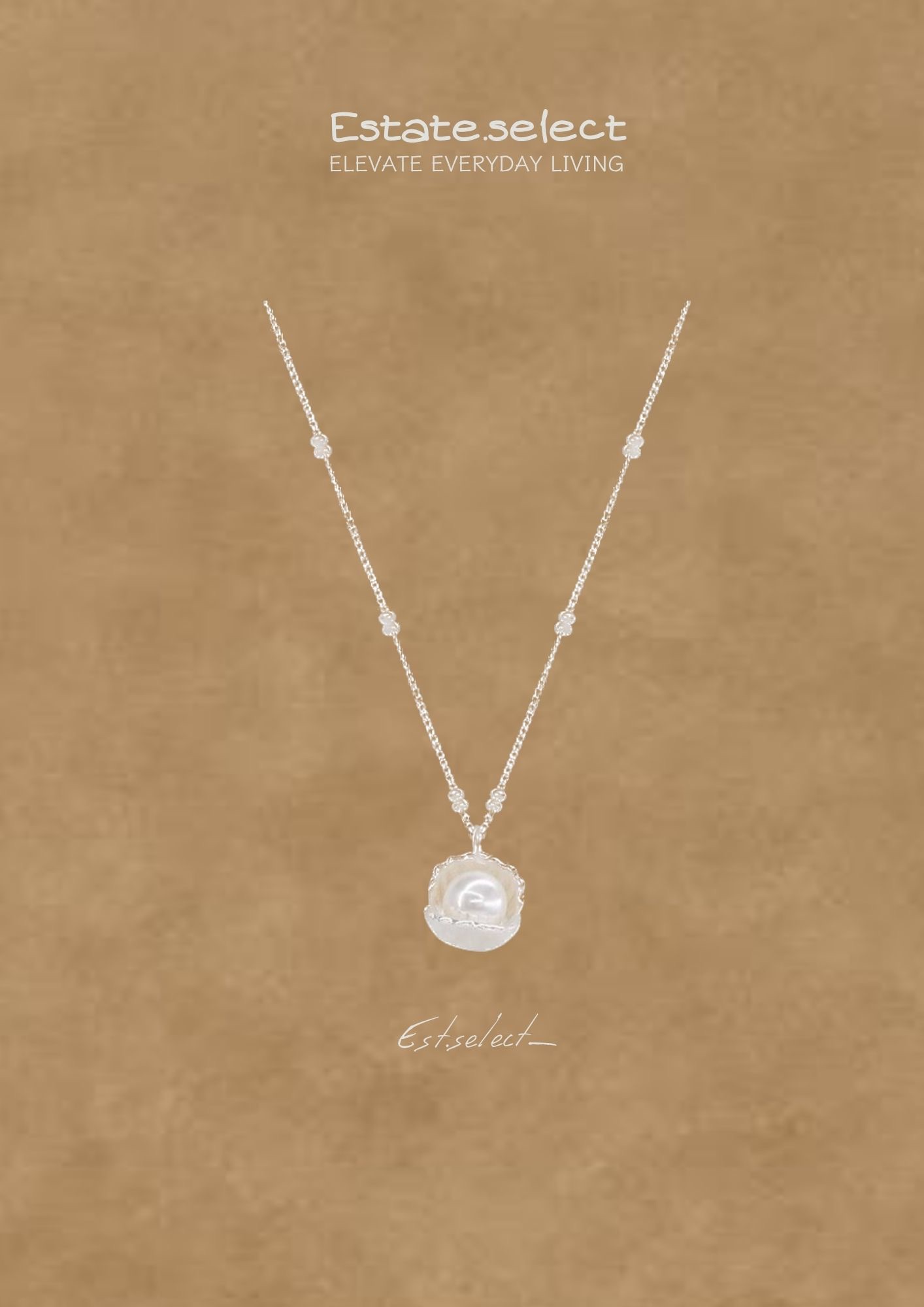 925銀 珍珠貝殼項鍊