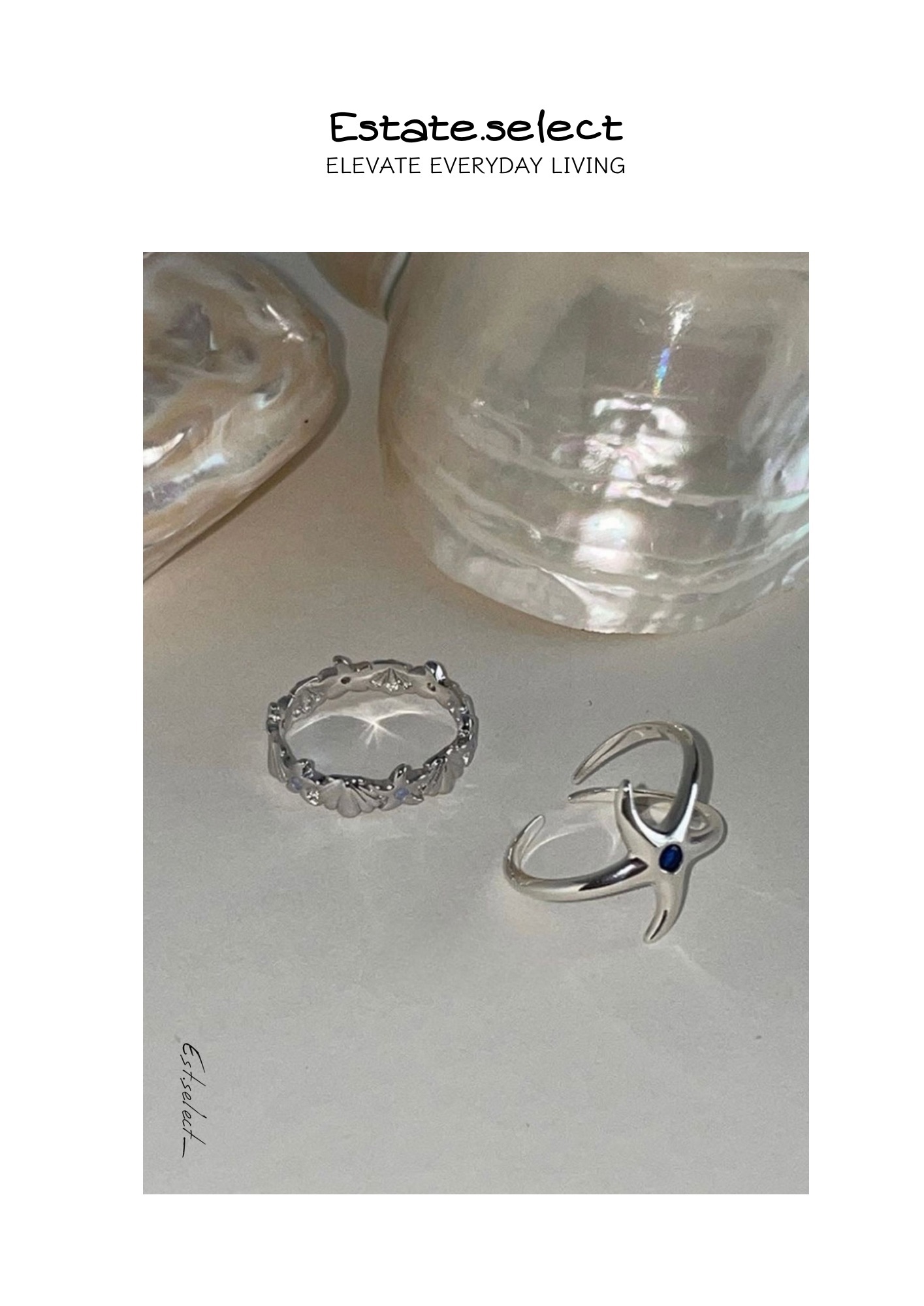 兩件組 海星貝殼戒指