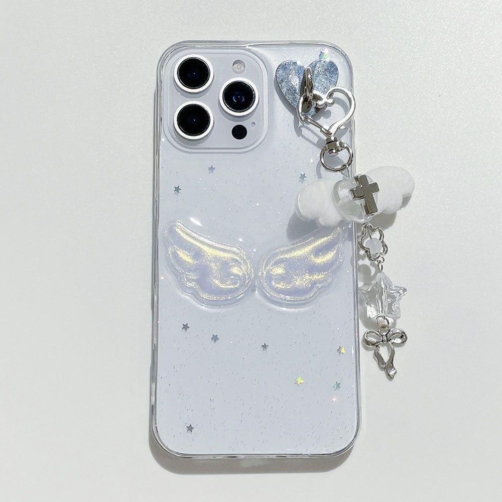 立體翅膀透明手機殼