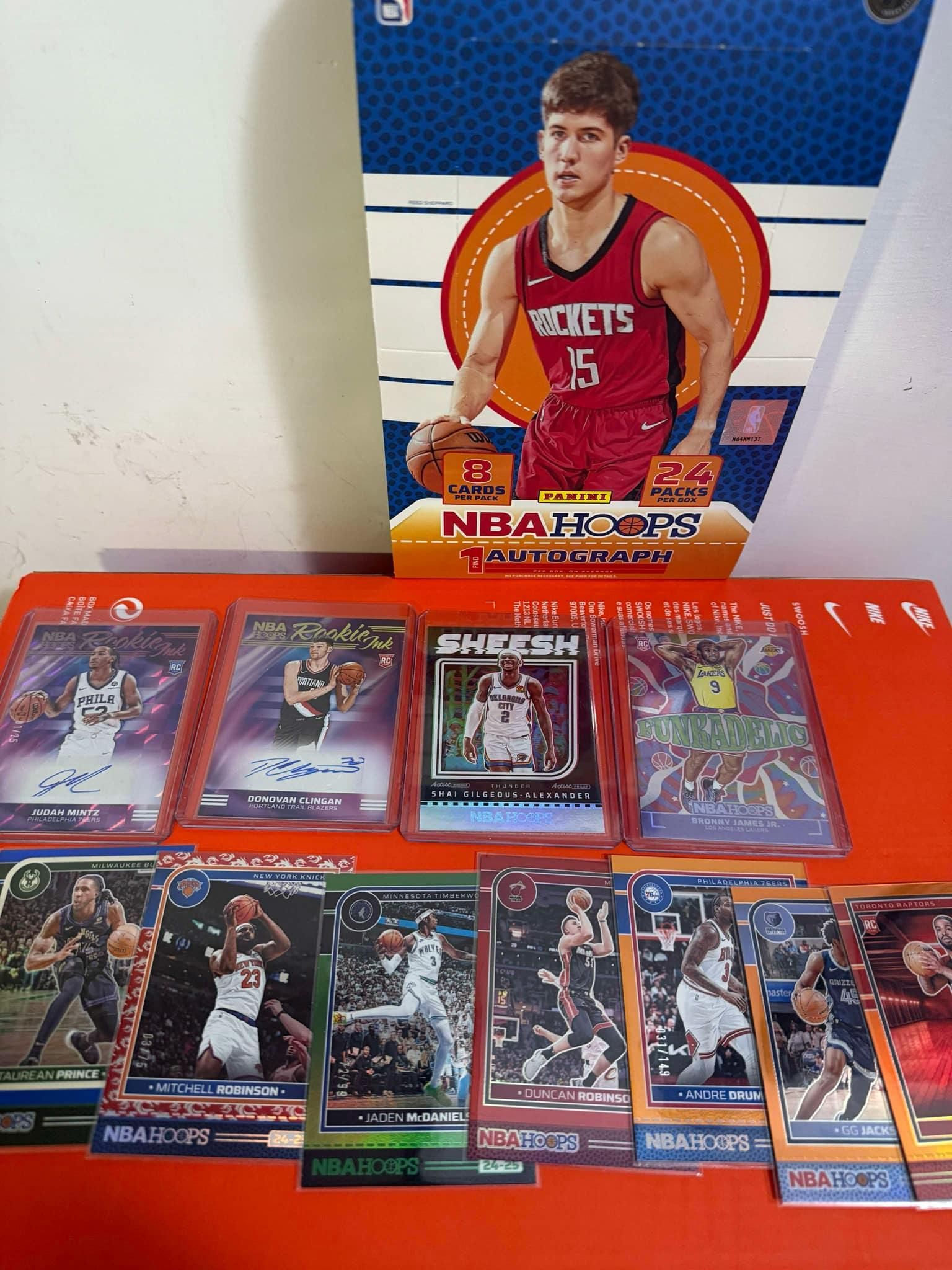 賣一些 小卡  主要是 panini NBA 24-25 Hoops