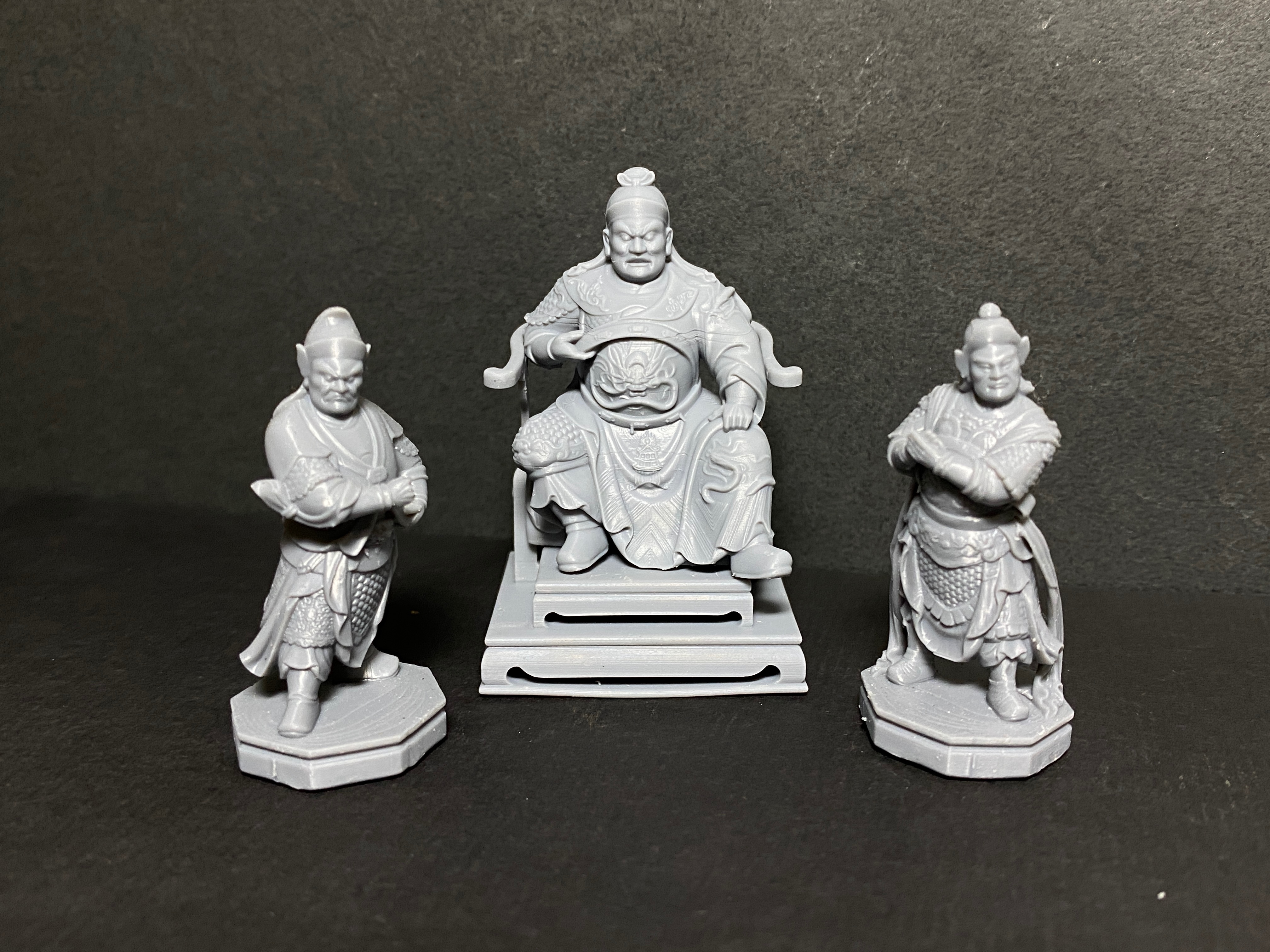 翰客廟藝文創模型-池府王爺/朱府千歲/李府千歲+印劍將軍