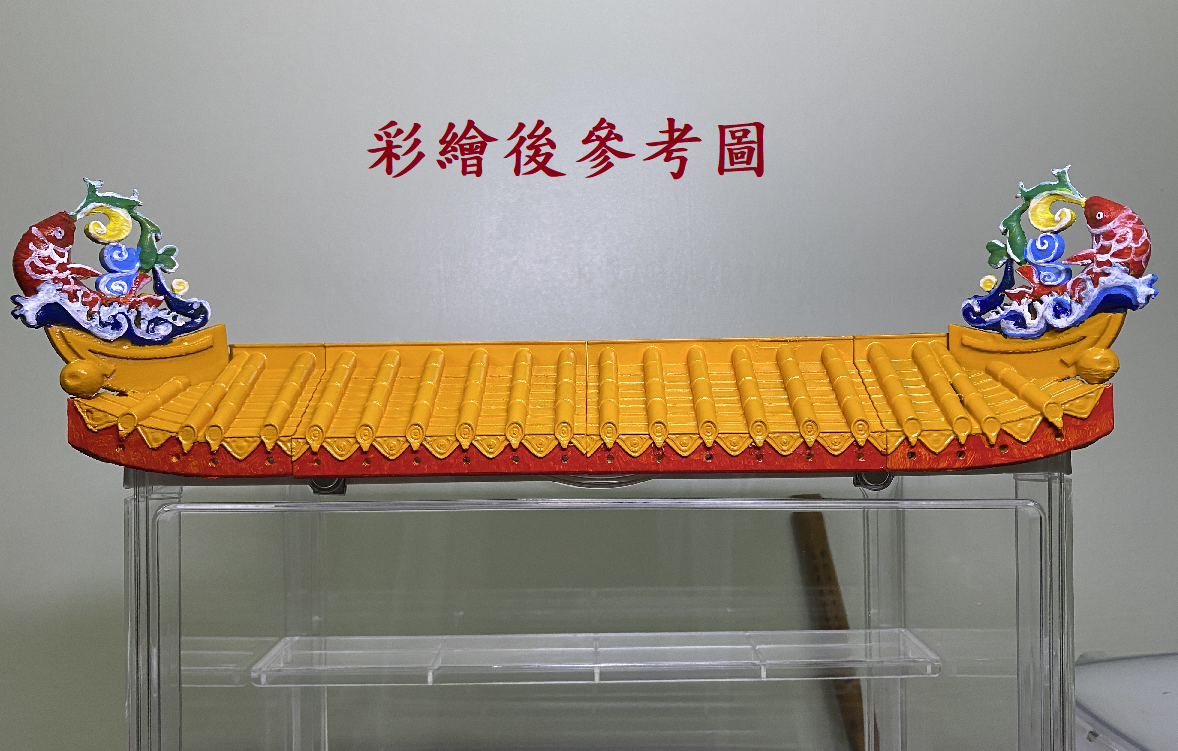 翰客廟藝文創模型-牌樓/紅壇/行台 立體屋簷模型 （可拆式）