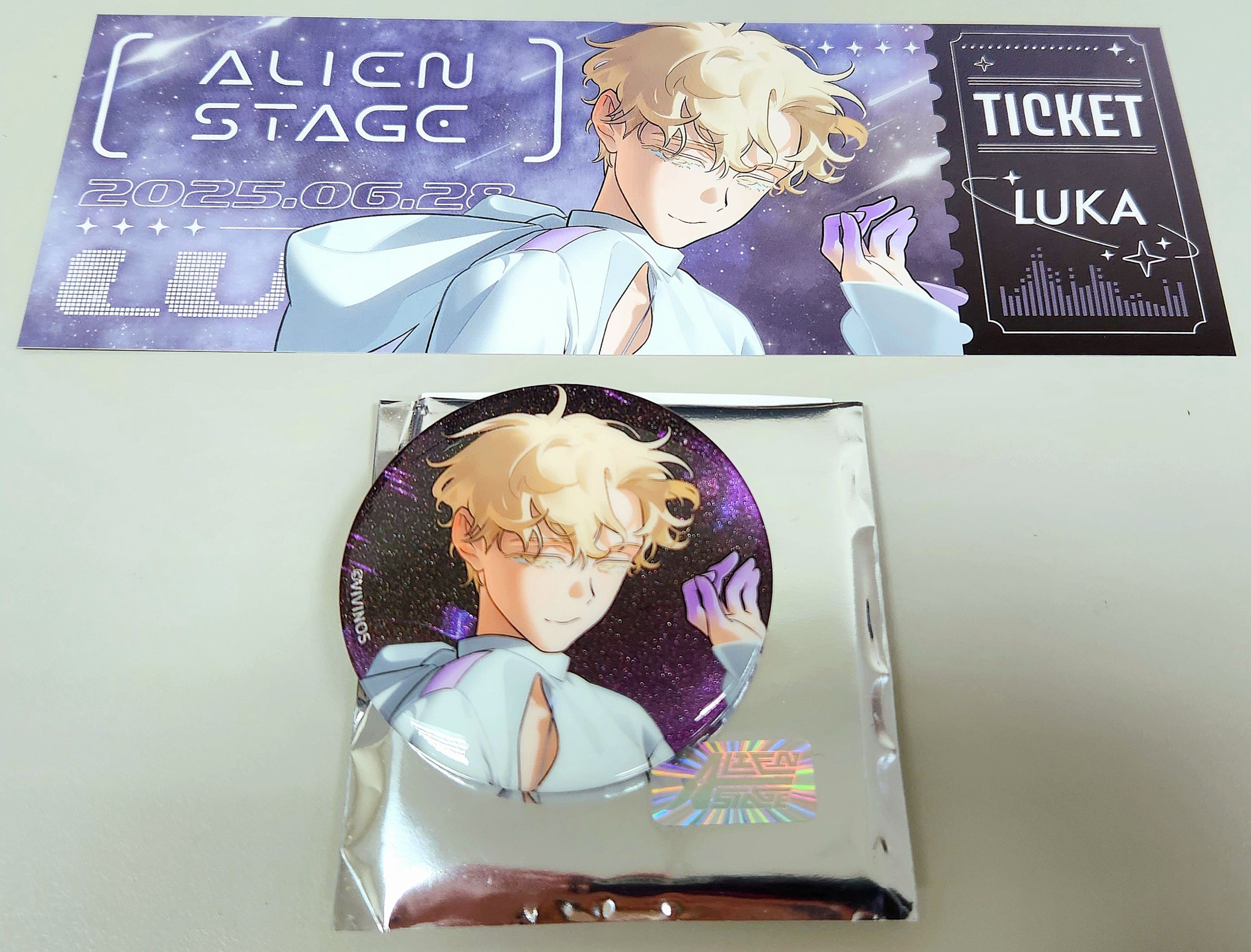 【ALNST】亮粉徽章+票卡特典