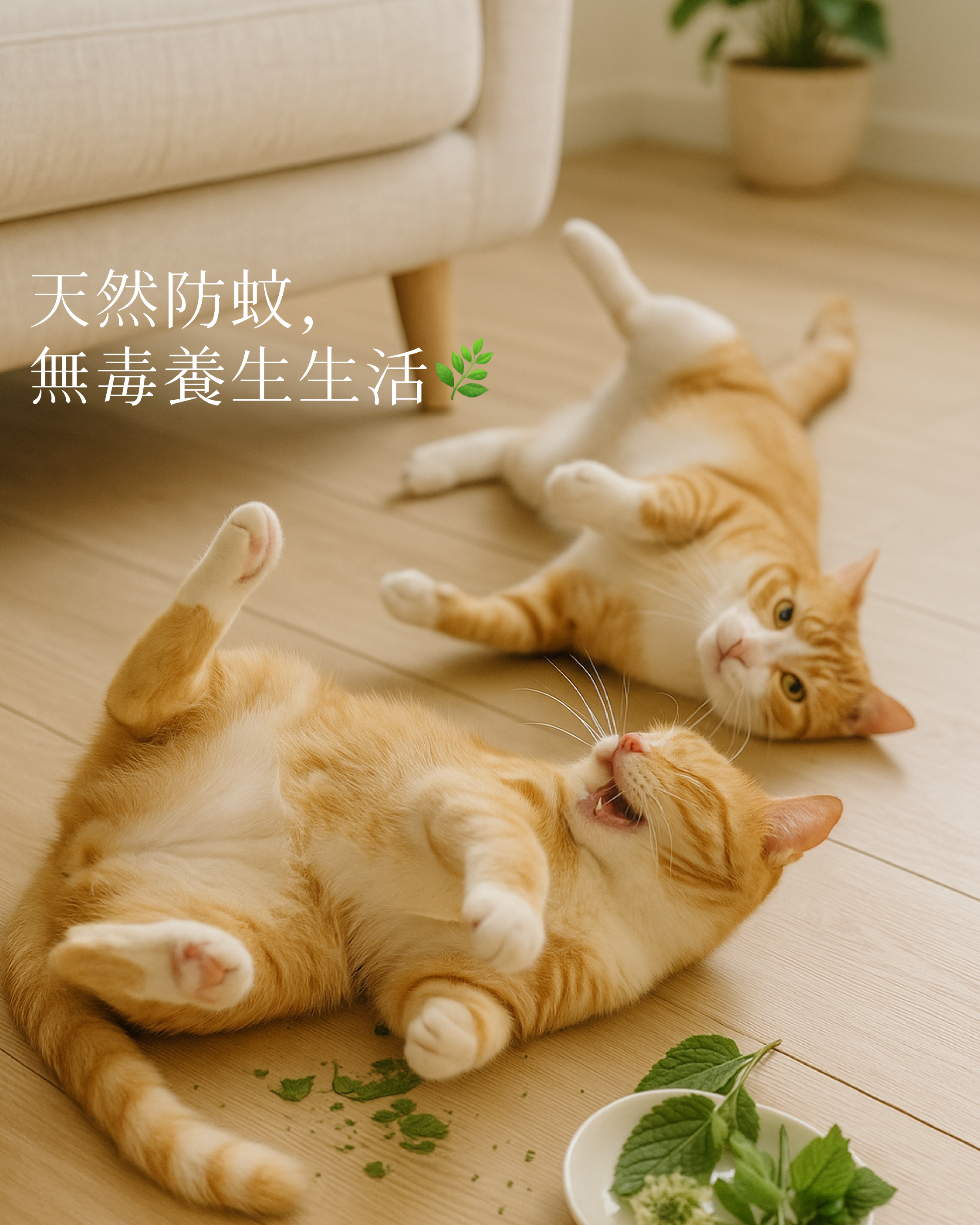 夏日防蚊安心香包 貓狗適用 純天然草葉